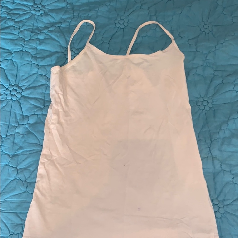 light pink tank top